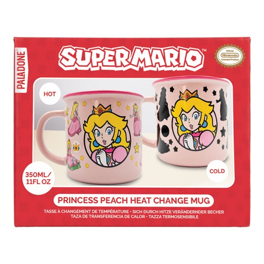 CANECA TERMOCOLORIDA PEACH SUPER MARIO