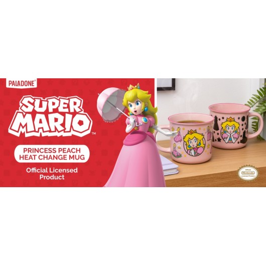 CANECA TERMOCOLORIDA PEACH SUPER MARIO