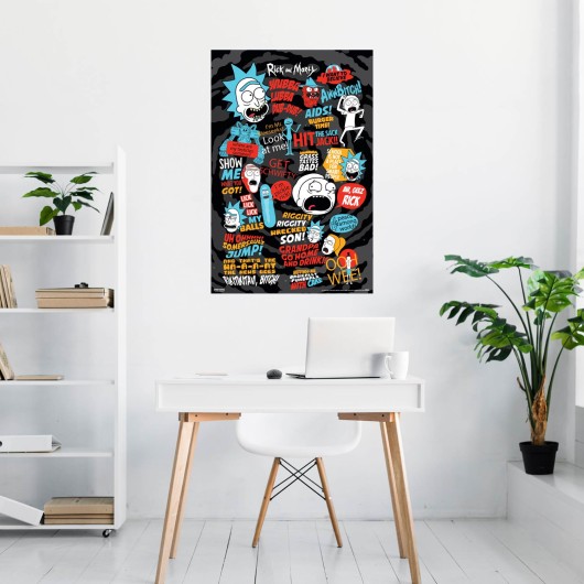 POSTER RICK E MORTY QUOTES
