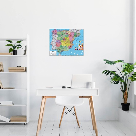 MINI POSTER MAPA DE ESPANHA