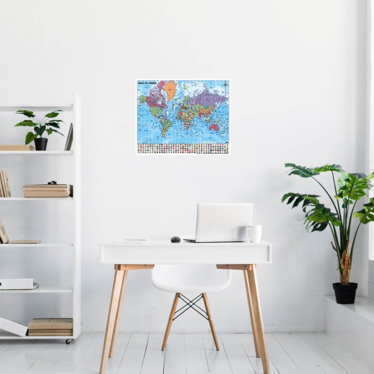 MINI POSTER MAPA DO MUNDO