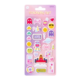 AUTOCOLANTES 3D PUFFY BORRACHA EVA VIDEOJOGOS