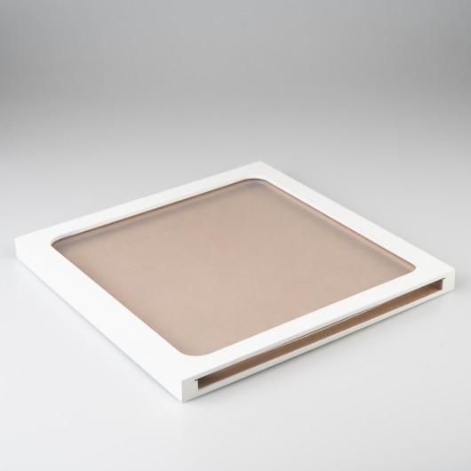 MARCO VINILO PREMIUM 32X32 CM MDF BRANCO