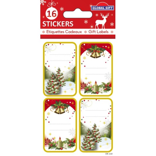 ETIQUETAS DE NATAL PINHEIROS E DECORAÇÕES