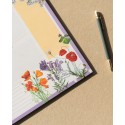 BLOCO PLANIFICADOR SEMANAL A3 BOTANICAL WILD FLOWERS ALEMÃO KOKONOTE
