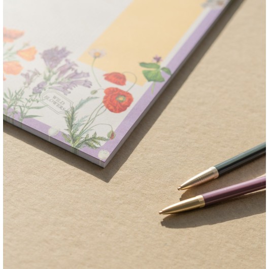 BLOCO PLANIFICADOR SEMANAL A3 BOTANICAL WILD FLOWERS ALEMÃO KOKONOTE