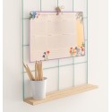 BLOCO PLANIFICADOR SEMANAL A4 BOTANICAL WILD FLOWERS ITALIANO KOKONOTE