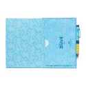 CADERNO A5 PREMIUM CAPA DE PELÚCIA A5 COM ESFEROGRÁFICA PROJECTORA DISNEY STITCH TROPICAL