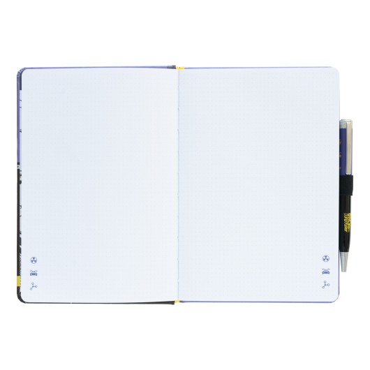 CADERNO PREMIUM A5 COM ESFEROGRÁFICA PROJECTORA REGRESSO AO FUTURO