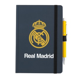 CADERNO PREMIUM A5 COM ESFEROGRÁFICA PROJECTORA REAL MADRID