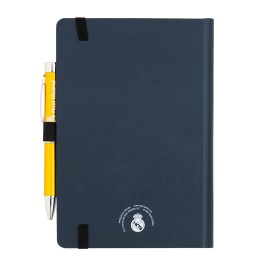 CADERNO PREMIUM A5 COM ESFEROGRÁFICA PROJECTORA REAL MADRID 2