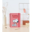 CUADERNO TAPA FORRADA A5 SNOOPY LOVE YOURSELF