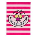 CADERNO PREMIUM A5 TAPA FELPA DISNEY ALICE NO PAÍS DAS MARAVILHAS GATO CHESHIRE