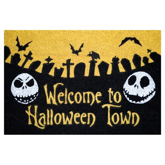 TAPETE NIGHTMARE BEFORE CHRISTMAS HALLOWEEN TOWN