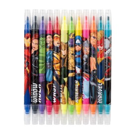 CONJUNTO DE 12 MARCADORES APAGAVEIS MARVEL VENGADORES