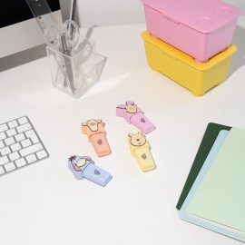 CONJUNTO DE 4 MARCADORES FLUORESCENTES COM TOPO DISNEY WINNIE THE POOH 2