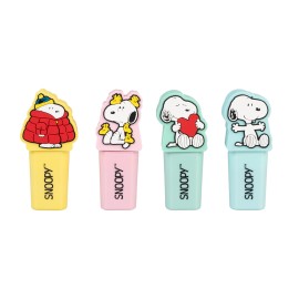 CONJUNTO DE 4 MARCADORES FLUORESCENTES COM TOPO SNOOPY