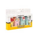 CONJUNTO DE 4 MARCADORES FLUORESCENTES COM TOPO SNOOPY