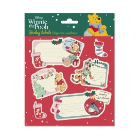 ETIQUETAS ADESIVAS NATAL PREMIUM DISNEY WINNIE THE POOH 2