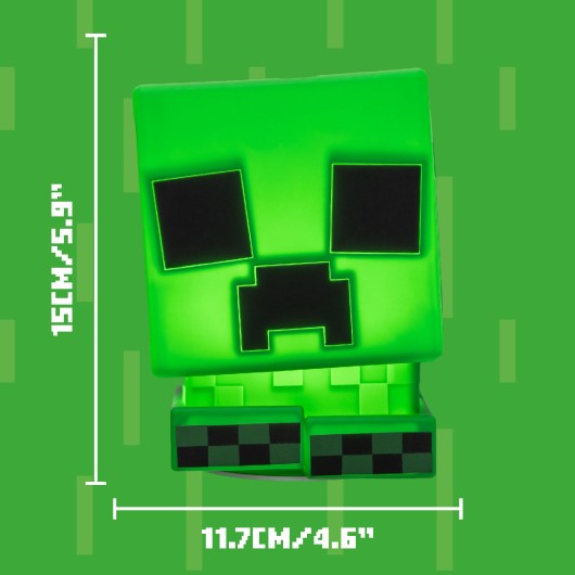 LÂMPADA SILICONE RECARREGÁVEL MINECRAFT