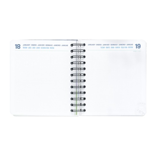 AGENDA ESCOLAR 2026/2027 DIA POR PÁGINA M 11 MESES REAL MADRID