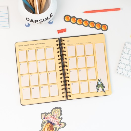 AGENDA ESCOLAR 2026/2027 SEMANAL A5 12 MESES DRAGON BALL