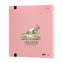 PASTA DE 4 ARGOLAS POLIPROPILENO SNOOPY