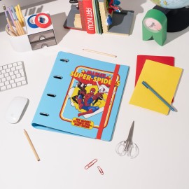 PASTA 4 ARGOLAS POLIPROPILENO MARVEL SPIDERMAN 2