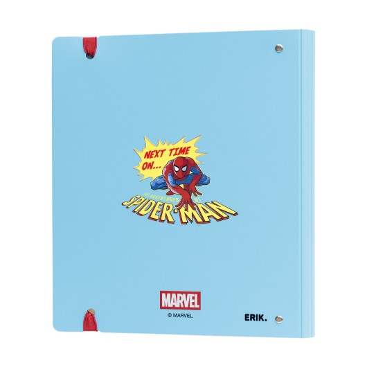 PASTA 4 ARGOLAS POLIPROPILENO MARVEL SPIDERMAN