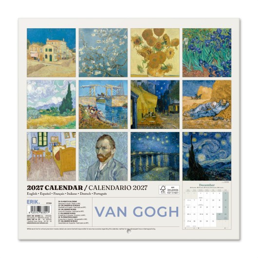 CALENDARIO 2027 30X30 VAN GOGH