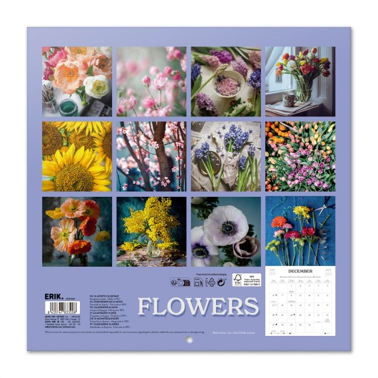 CALENDARIO 2027 30X30 FLORES