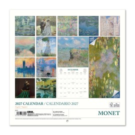 CALENDAR 2027 30X30 MONET US 2