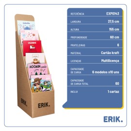 EXPOSITOR 1/4 PALET 6  PRATELEIRAS  KRAFT (SEM ITENS) 2