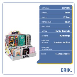 EXPOSITOR SOBREMESA KRAFT 430 X 340 X 300 DECORADO BTS (SIN MERCANCIA) 2