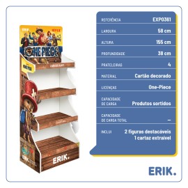 EXPOSITOR GIFTS ONE PIECE NETFLIX SEM MERCADORIA 2