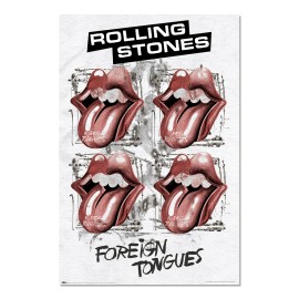 POSTER THE ROLLING STONES FOREIGN TONGUES
