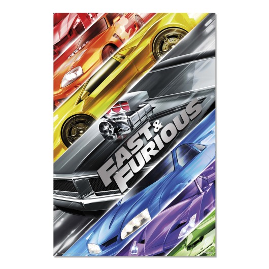 POSTER FAST AND FURIOUS COCHES