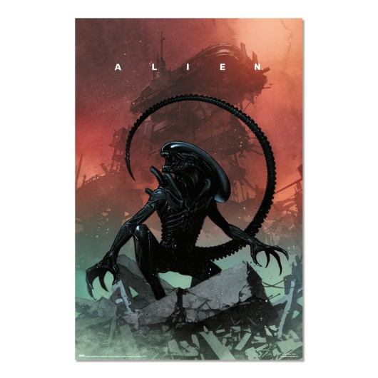 POSTER FOX ALIEN