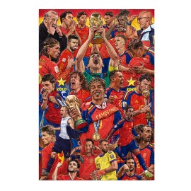 POSTER JUGADORES MUNDIALES ESPAÑA POR MORALES DE LOS RIOS