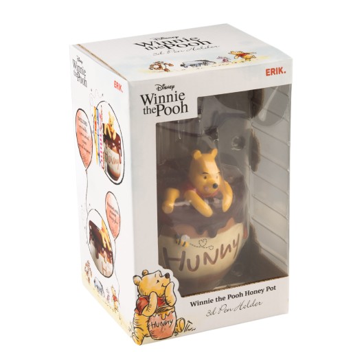 LAPISEIRA PORTA-MINAS COM CONJUNTO DE ESCRITA DISNEY WINNIE THE POOH